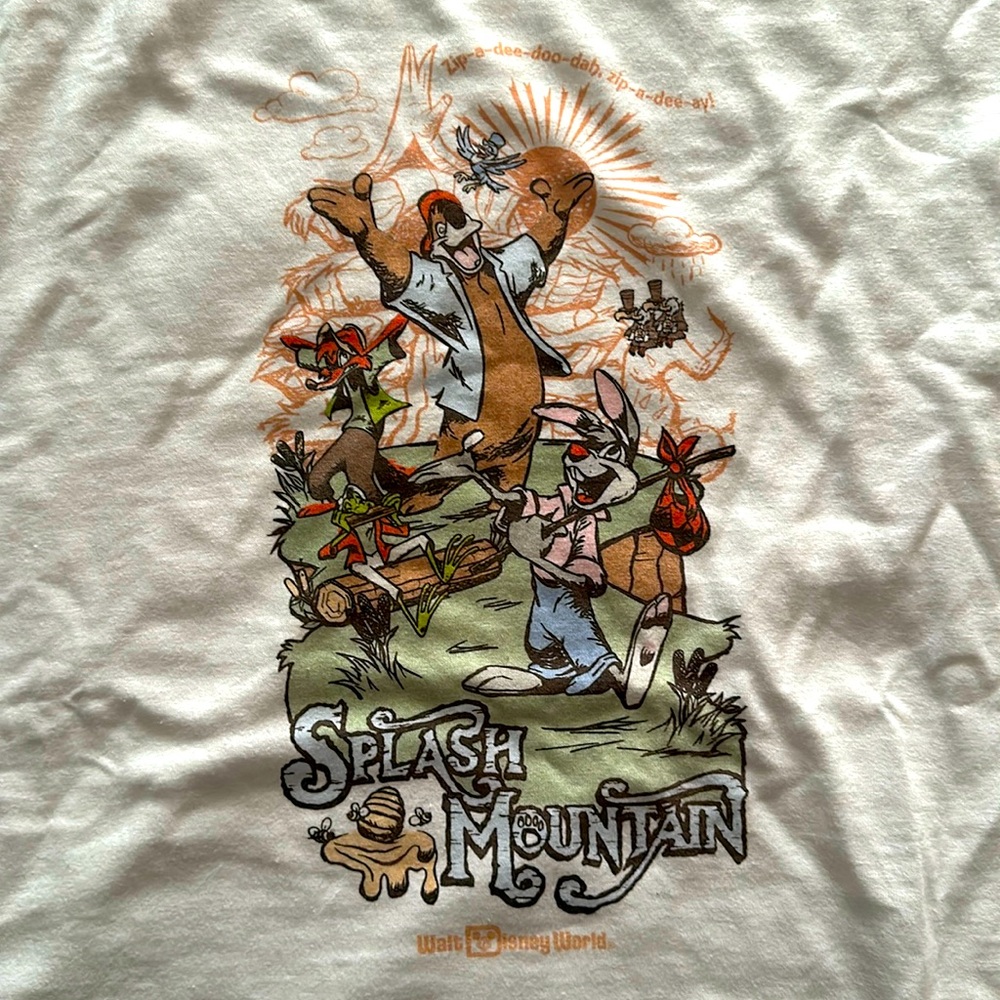 Walt Disney World Splash Mountain T-shirt size XL.  Cool retro style item.